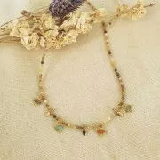 Cuenta redonda facetada 2 mm gema - Agata Loca x38cm