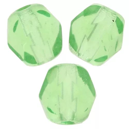 Facetadas 5 mm Green x50