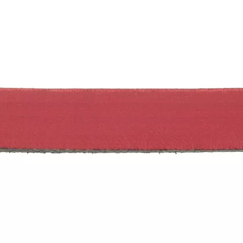 Cordón plano cuero 10 mm Rojo x30cm