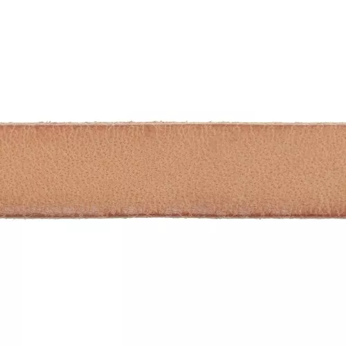 Cordón plano cuero 10 mm Natural x30cm