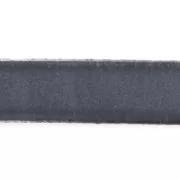 Cordón plano cuero 10 mm Grís x30cm