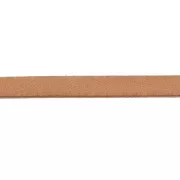Lacet cuir 5x2 mm - Naturel x30cm