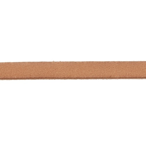 Cordón de cuero 5x2 mm - Natural x30cm