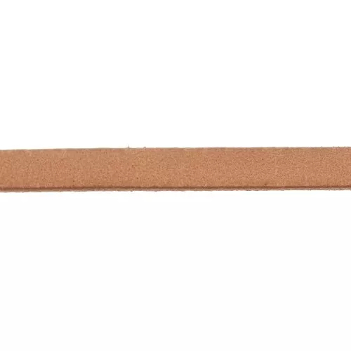 Cordón de cuero 5x2 mm - Natural x30cm
