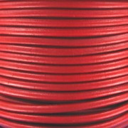 Cordón de cuero europeo de 4 mm - Rojo x 1 m
