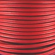 Cordón de cuero europeo de 4 mm - Rojo x 1 m
