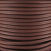 Cordón de cuero europeo de 4 mm - Color chocolate x 1 m