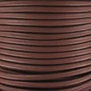 Cordón de cuero europeo de 4 mm - Color chocolate x 1 m