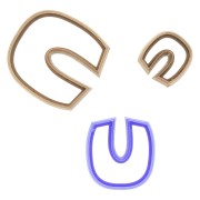 3 moldes calados para moldeado y arcilla polimérica - Arc-en-ciel 2