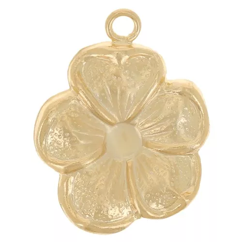 Dije flor 14x11 mm - Gold filled x1