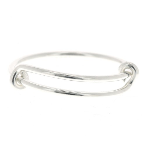 Anillo jonc ajustable - Talla 50 à 54 - de Plata 925 x1
