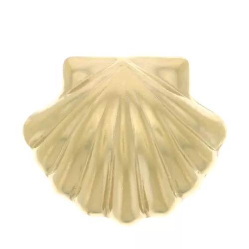 Elemento en forma de concha para pegar 14x16 mm - Gold filled x1