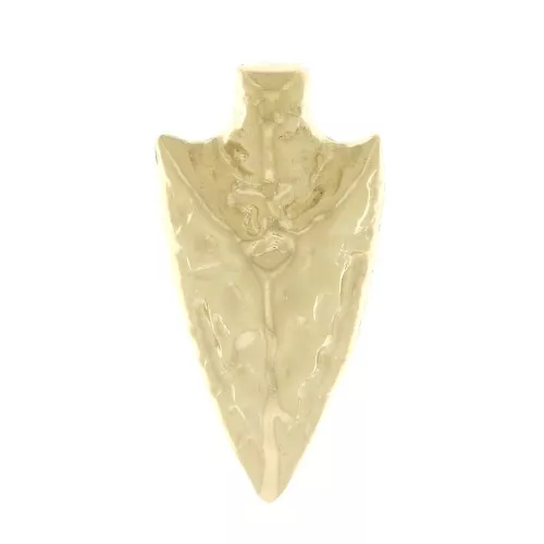 Elemento de punto étnico martillado para pegar 16x8 mm - Gold filled x1