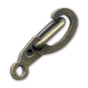 Cierres mosquetón de seguridad de 14 mm - Bronce x10