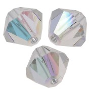 Tupis de Cristales de Preciosa 6 mm - MC Bead Rondell - Crystal AB x12|raw }}