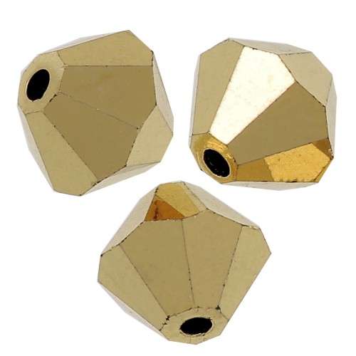 Tupis de Cristales de Preciosa 6 mm - MC Bead Rondell - Crystal Aurum Full x12