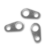 Enganches ovalados 6x3 mm rodiado x144