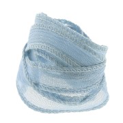 Cinta de seda 10 mm - Bleu ciel x85cm|raw }}