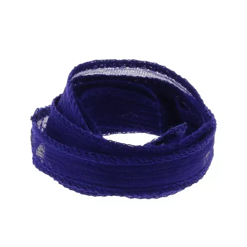 Cinta de seda 10 mm - Azul Marino x85cm