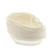 Cinta de seda 10 mm - Crudo x85cm