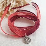 Cinta de seda 10 mm - Sepia x85cm