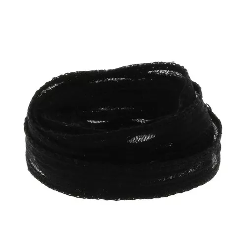 Cinta de seda 10 mm - Negro x85cm