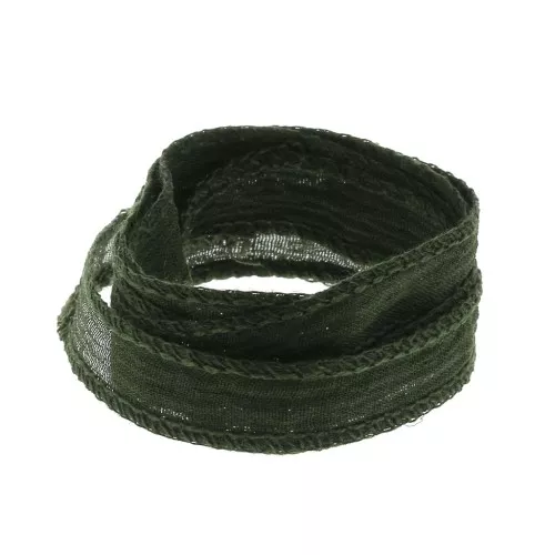 Cinta de seda 10 mm - Kaki x85cm
