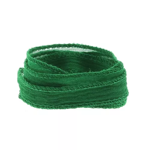 Cinta de seda 10 mm - Vert x85cm