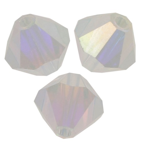 Tupis de Cristales de Preciosa 6 mm - MC Bead Rondell - Crystal  AB 2X x12