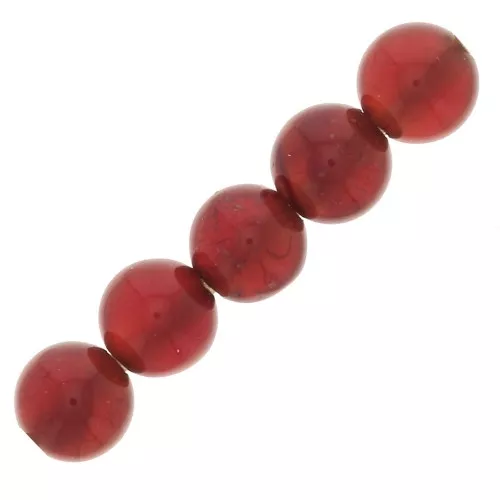 Cuentas redondas de 3 mm de piedra preciosa - Cornaline x25