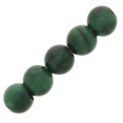 Cuentas redondas 3 mm piedra gema - Malachite x25