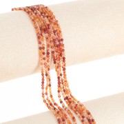 Cuenta redonda 2 mm gema - Cornalina x40cm