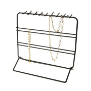 Organizador de joyas 20x21 cm de metal - Negro x1