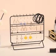 Organizador de joyas 20x21 cm de metal - Negro x1