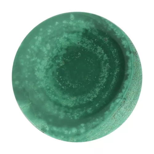 Cabuchón redondo plano 20 mm - Malachite x1