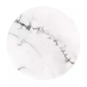 Cabuchón redondo plano 20 mm - Howlite x1