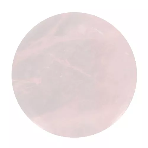 Cabuchón redondo plano 20 mm - Quartz rosa x1