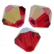 Tupis de Cristales de Preciosa 4 mm - MC Bead Rondell - Light Siam AB x30