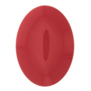 Cabujón ovalado de resina opaca18x13 mm - Rouge clair x1