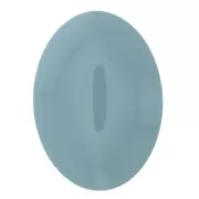 Cabujón ovalado de resina opaca18x13 mm - Bleu x1