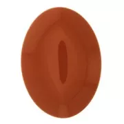 Cabujón ovalado de resina opaca18x13 mm - Terracotta x1
