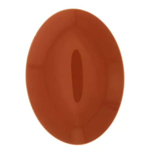 Cabujón ovalado de resina opaca18x13 mm - Terracotta x1