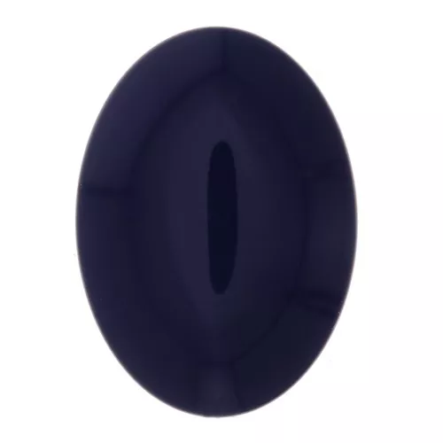Cabujón ovalado de resina opaca18x13 mm - Bleu marine x1