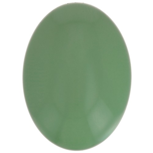 Cabujón ovalado de resina opaca18x13 mm - Verde x1