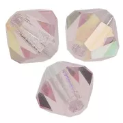 Tupis de Cristales de Preciosa 4 mm - MC Bead Rondell - Light Rose AB x30