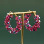 Tupis de Cristales de Preciosa 4 mm - MC Bead Rondell - Light Rose AB x30