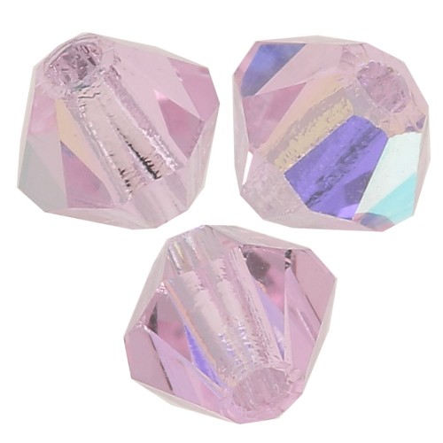 Tupis de Cristales de Preciosa 4 mm - MC Bead Rondell - Pink Sapphire AB x30