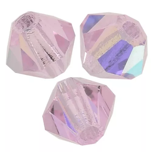 Tupis de Cristales de Preciosa 4 mm - MC Bead Rondell - Pink Sapphire AB x30