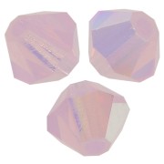Tupis de Cristales de Preciosa 4 mm - MC Bead Rondell - Rose Opal AB x30