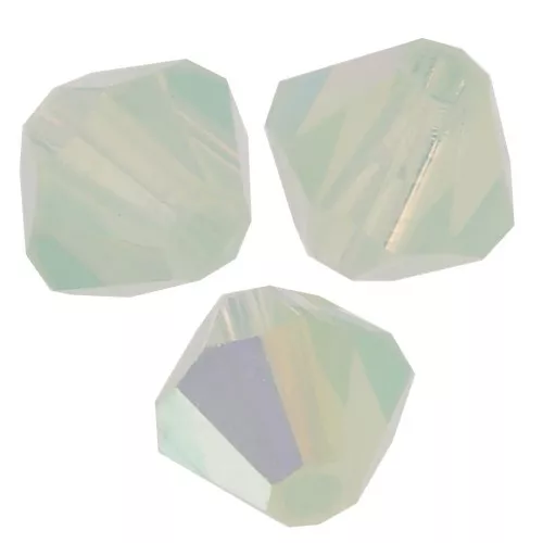 Tupis de Cristales de Preciosa 4 mm - MC Bead Rondell - Chrysolite Opal AB x30